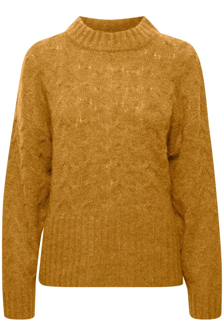 

Тонкий вязаный свитер PULZ Jeans Sweater ASTRID, коричневый