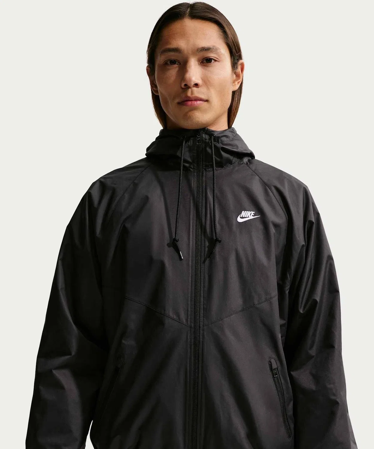 Куртка мужская Nike Windrunner с подкладкой, чёрный