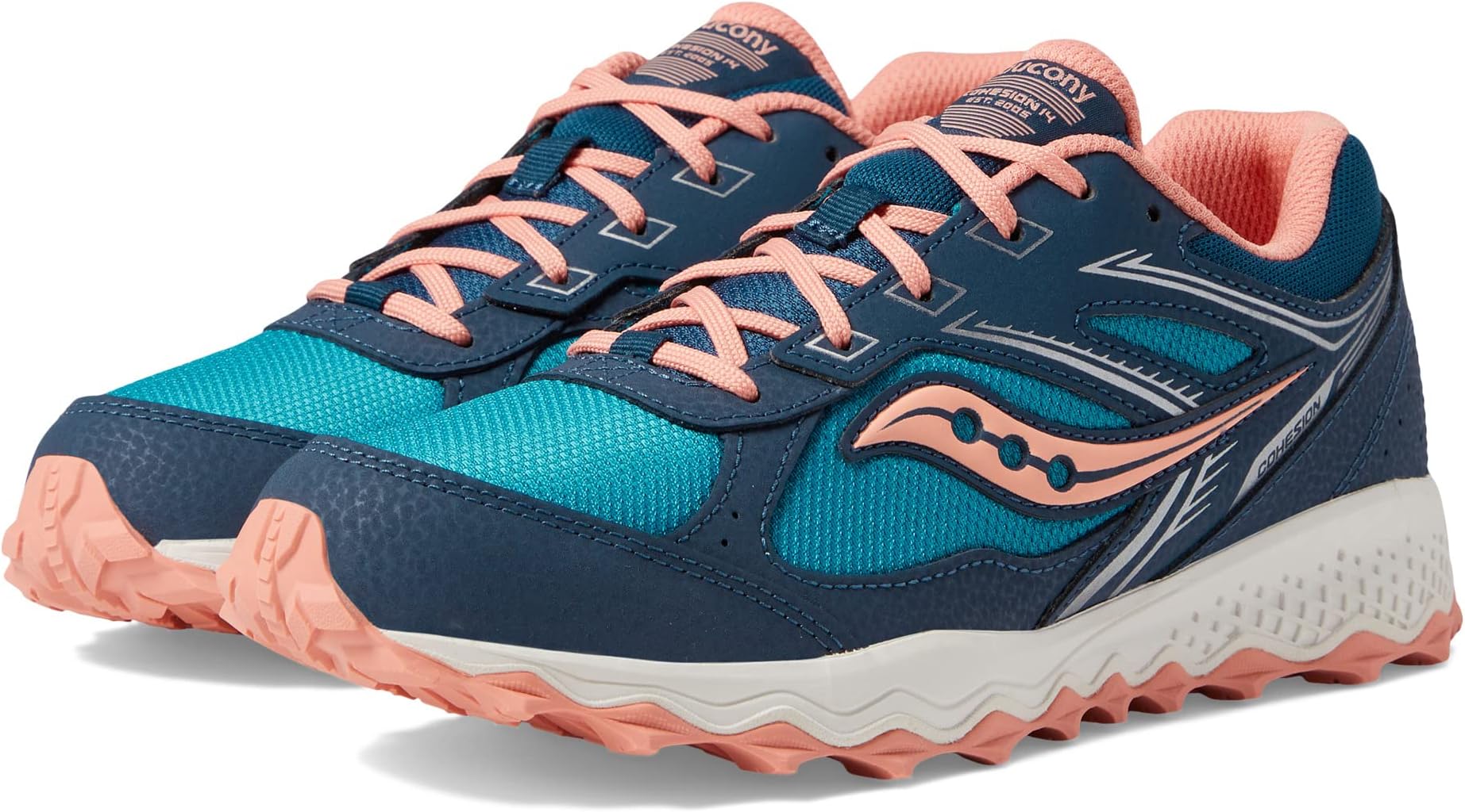 

Кроссовки Saucony Kids Cohesion TR14 LTT, Navy/Teal/Coral