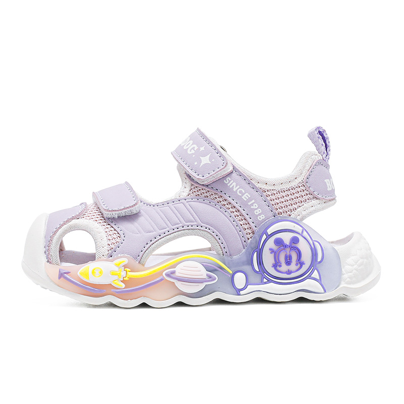 

Дышащие противоскользящие сандалии с низким верхом для детей от 3 до 7 лет BOBDOG, фиолетовый/светло-розовый