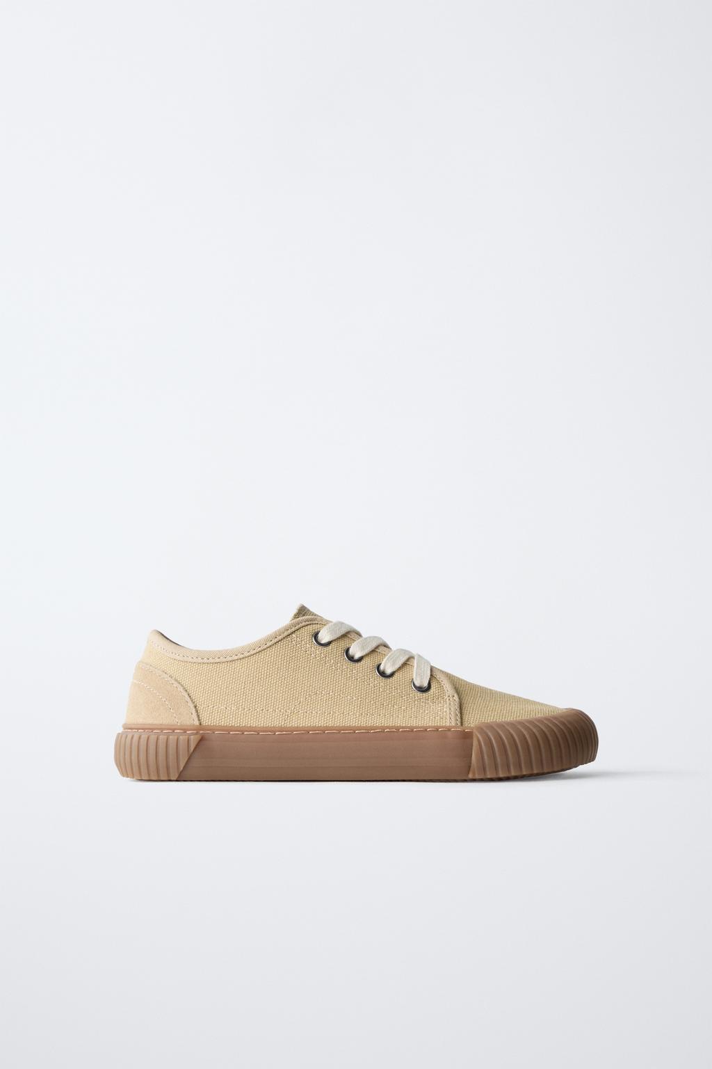 

Комфортные кроссовки для босоножек ZARA, цвет Sand Brown