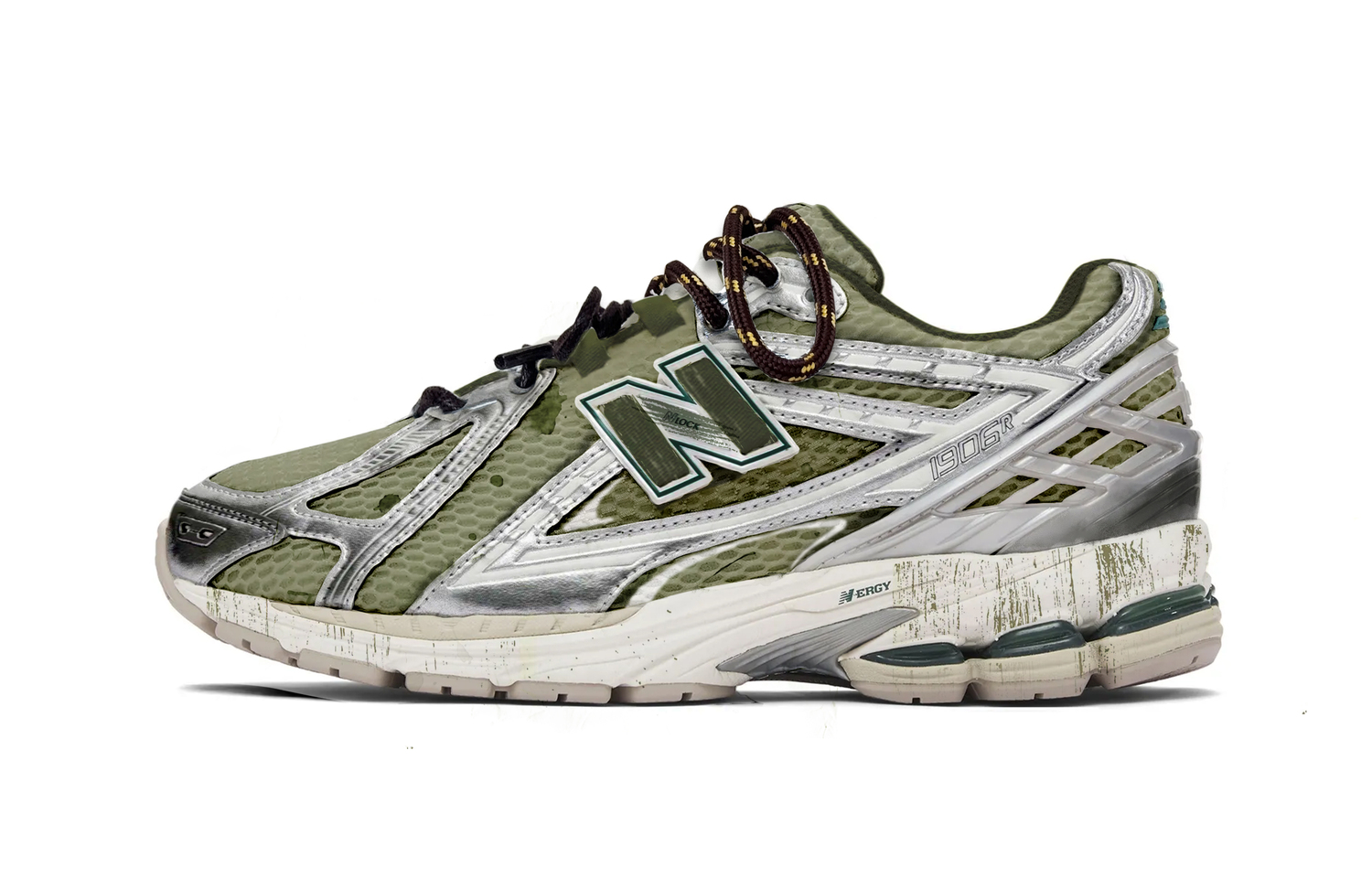 

New Balance Кроссовки NB 1906R Shock Absorbers Low Top Casual для трейлраннинга и города унисекс Army Green