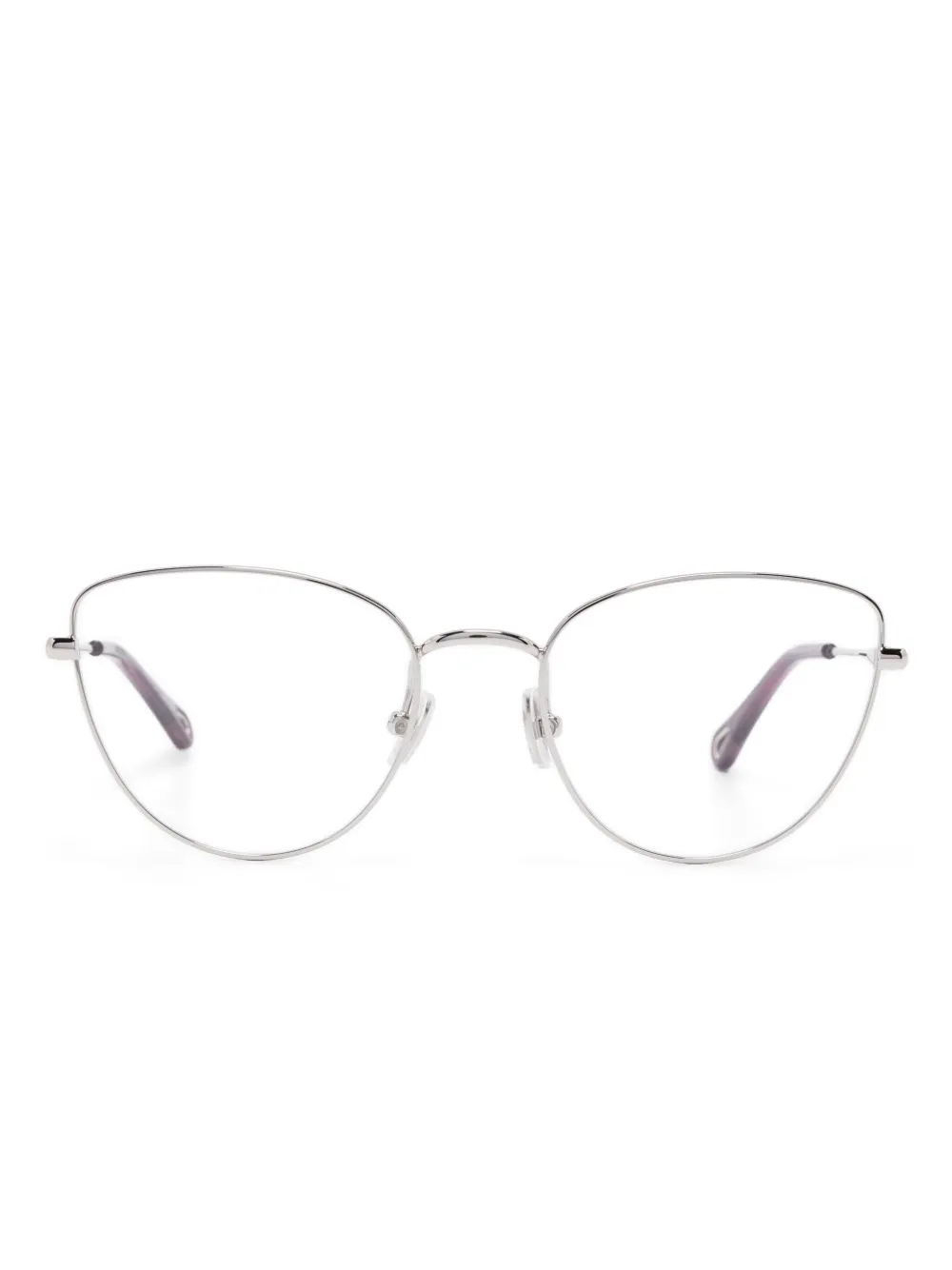 

Очки в оправе 'кошачий глаз' Chloé Eyewear, серебяный