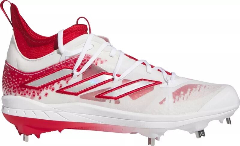 

Мужские бейсбольные бутсы Adidas Adizero Afterburner 9 NWV металлические, красный/серебристый
