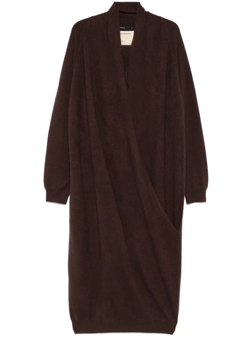 

Кашемировое платье макси Frenckenberger, коричневый