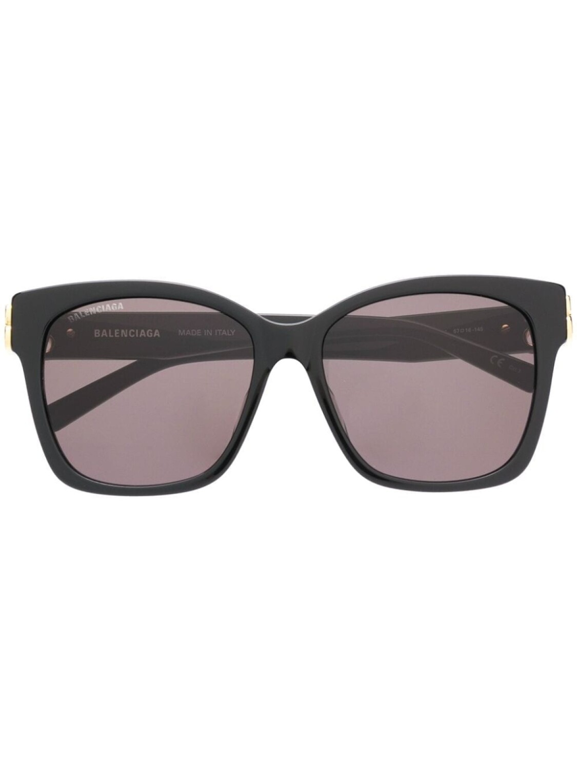 

Balenciaga Eyewear солнцезащитные очки Dynasty в квадратной оправе, черный