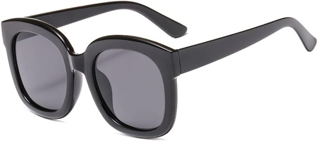 

Винтажные солнцезащитные очки большого размера в квадратной оправе, роскошные, для женщин и мужчин, для активного отдыха и путешествий, с защитой от УФ-излучения UV400 TVTBBVV, Black Gray