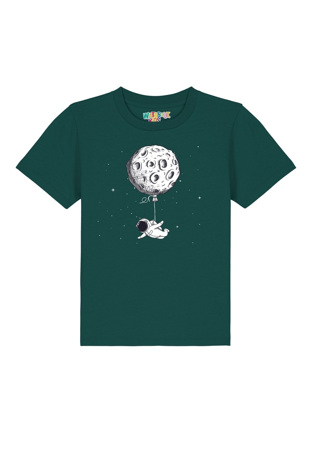 

Футболка с принтом FUNNY SPACEMAN Watapparel, цвет glazed green