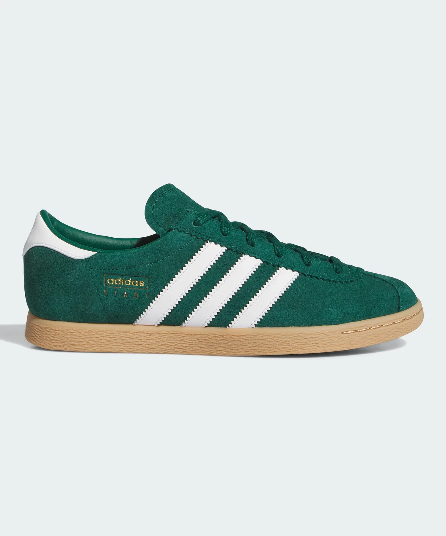 Унисекс кроссовки кожаные Adidas Stadt зелёные