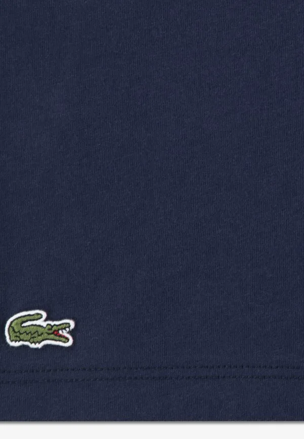 Футболка с принтом в виде крокодиловой сетки Lacoste, Marine — фото 2