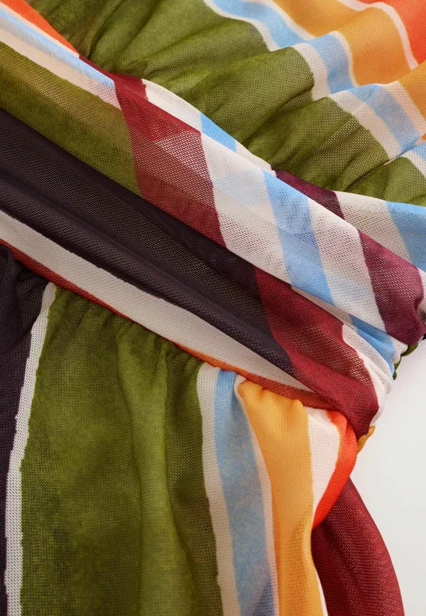 Платье макси Next, multi stripe print, разноцветная полоска — фото 3