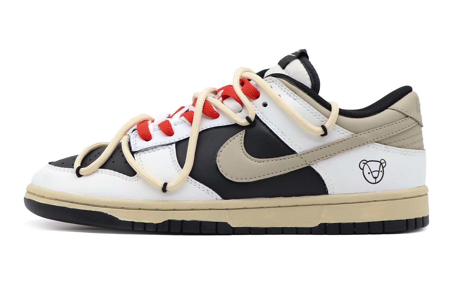 

Кроссовки Nike Dunk Skateboard Shoes Women's Low-Top Black White, Черный, Кроссовки Nike Dunk Skateboard Shoes Women's Low-Top Black White