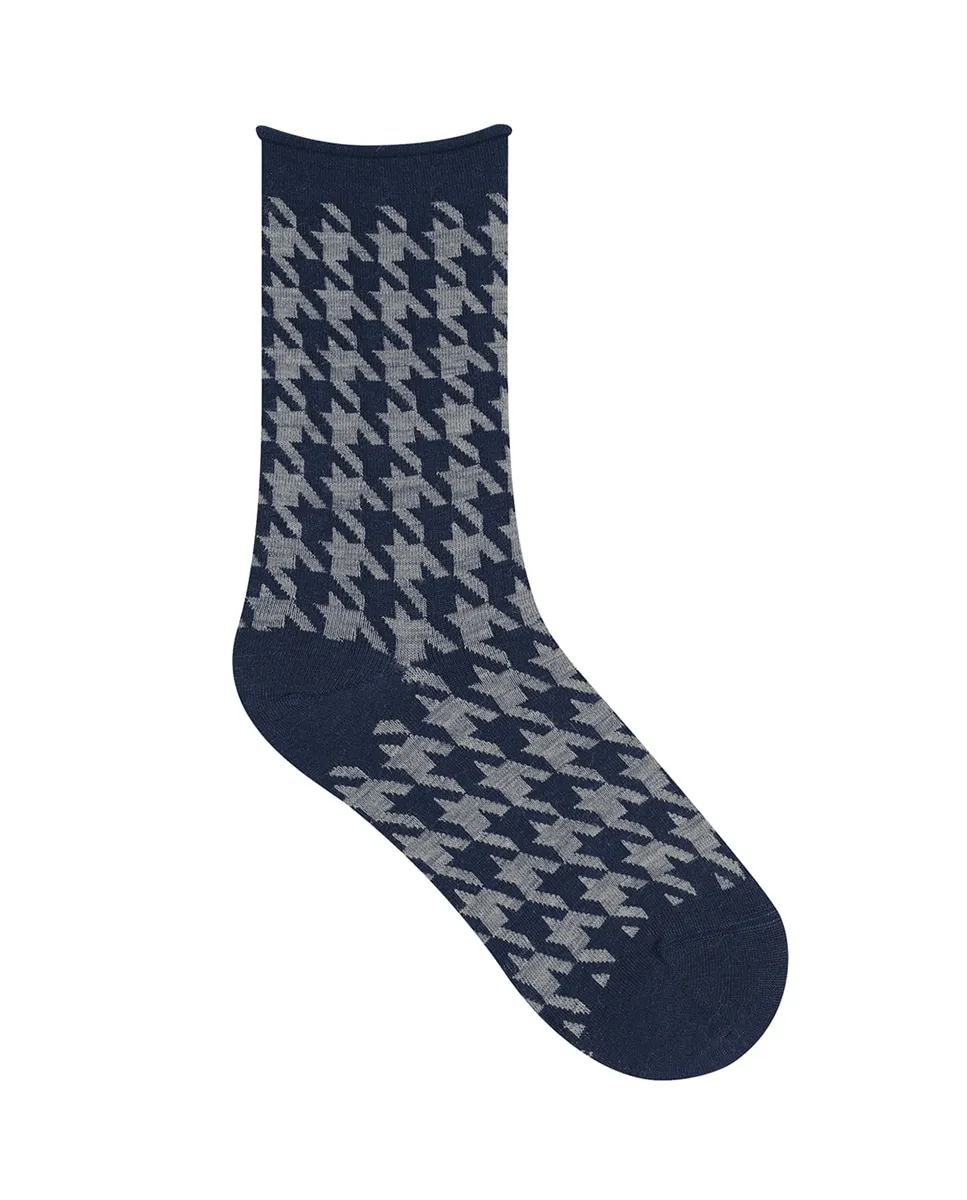 

Женские обычные носки из тонкой шерсти Bleuforet, темно-синий