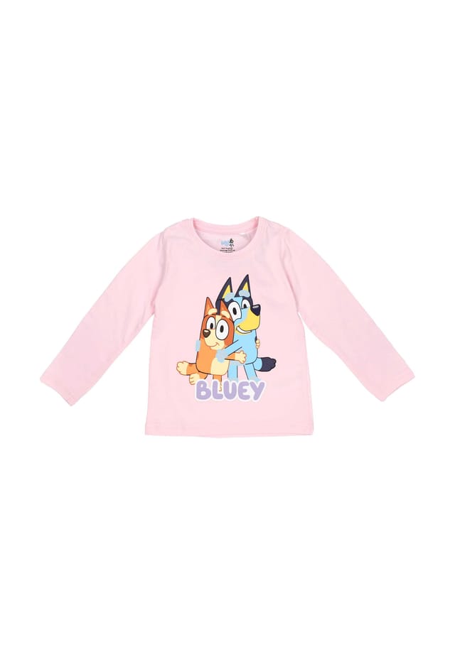 

Лонгслив (рубашка с длинным рукавом) Bluey, розовый