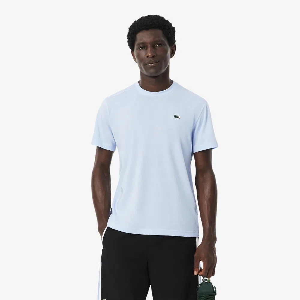 Мужская светло-голубая футболка Lacoste Basic Training