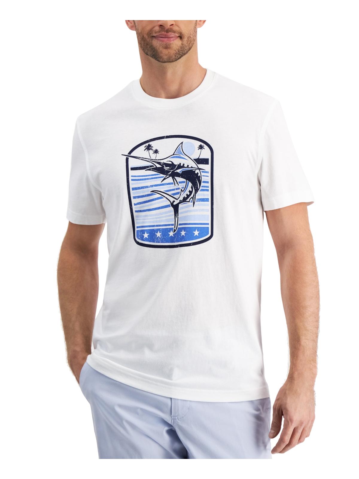 

Футболка мужская из хлопка с рисунком Deep Sea Club Room, цвет bright white