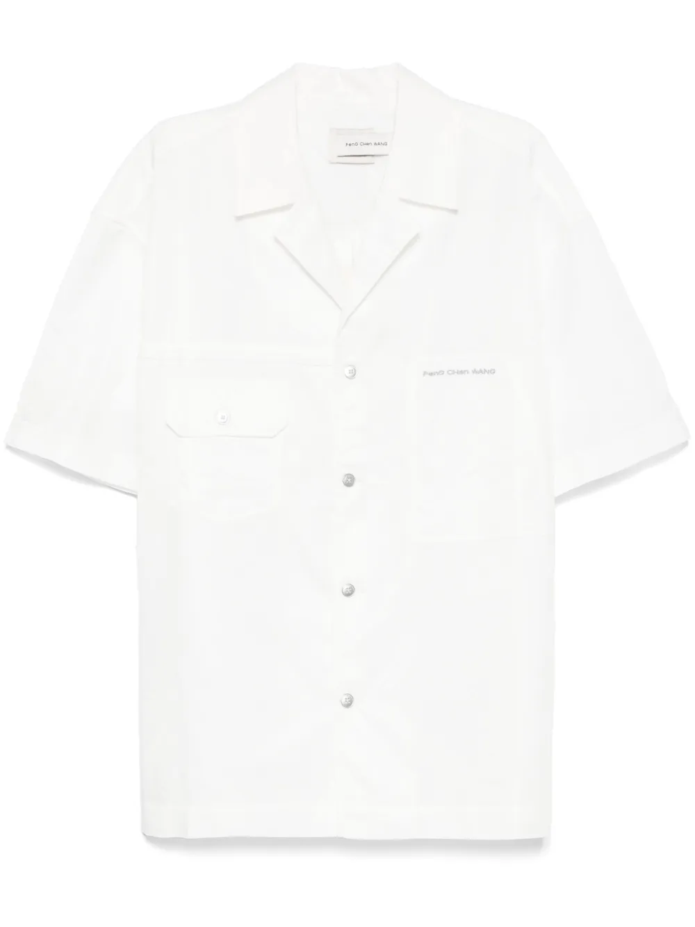 

Рубашка с вышитым логотипом Feng Chen Wang, белый