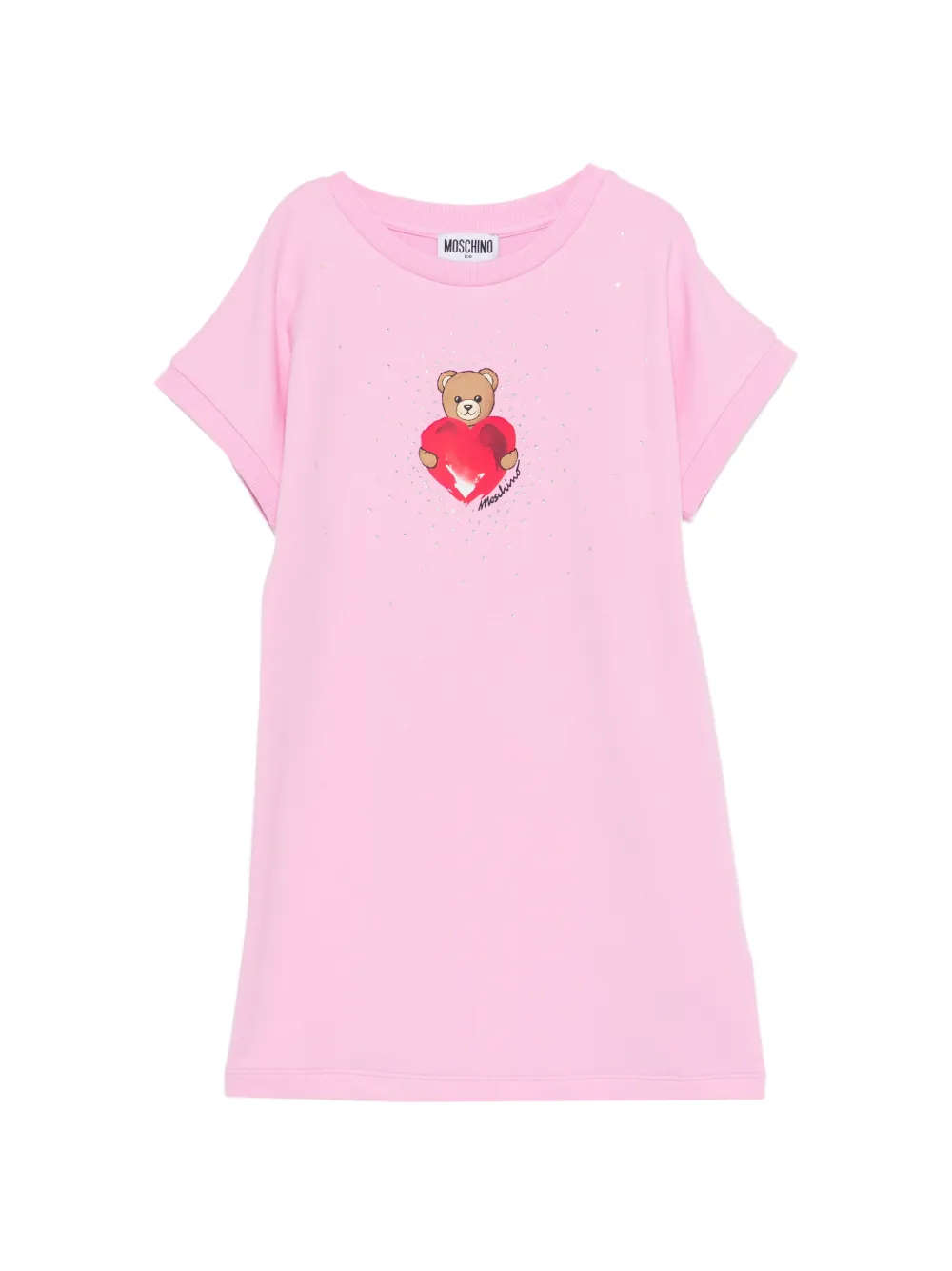 

Платье с изображением Тедди Moschino Kids, розовый