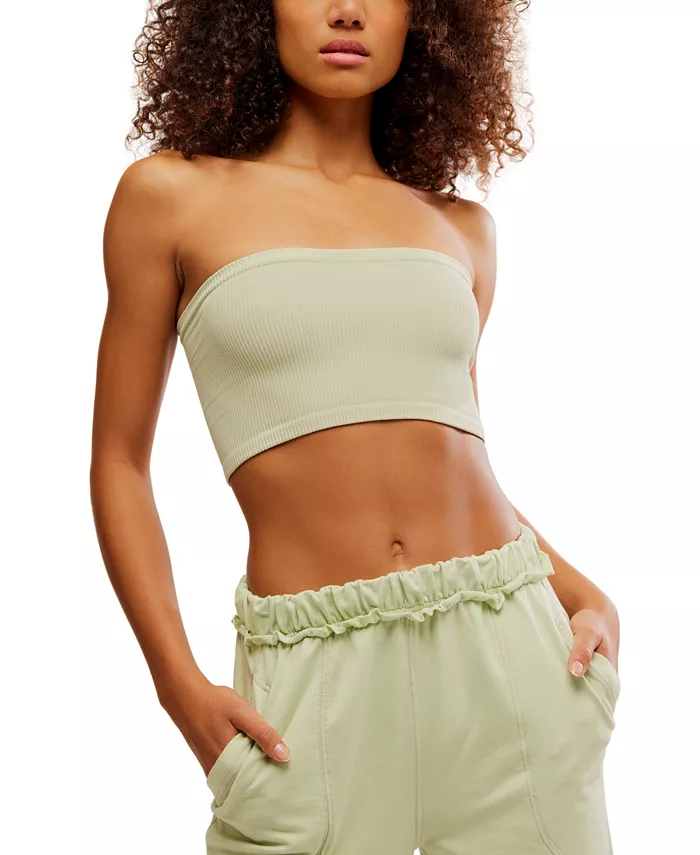 

Женский топ Amelia Bandeau Free People, зеленый