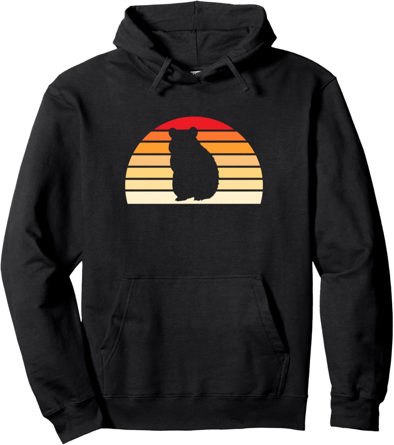 

Квокка ретро закат винтажная толстовка Quokkas & Quokka Owner Gift, черный