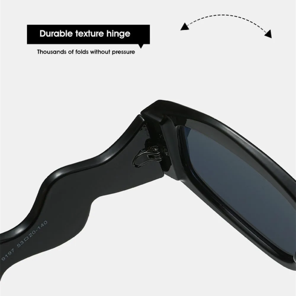 

Винтажные солнцезащитные очки MUTYNE «кошачий глаз» для женщин, модные, элегантные, роскошные, для мужчин, стильные, с геометрическим волнообразным рисунком, C7