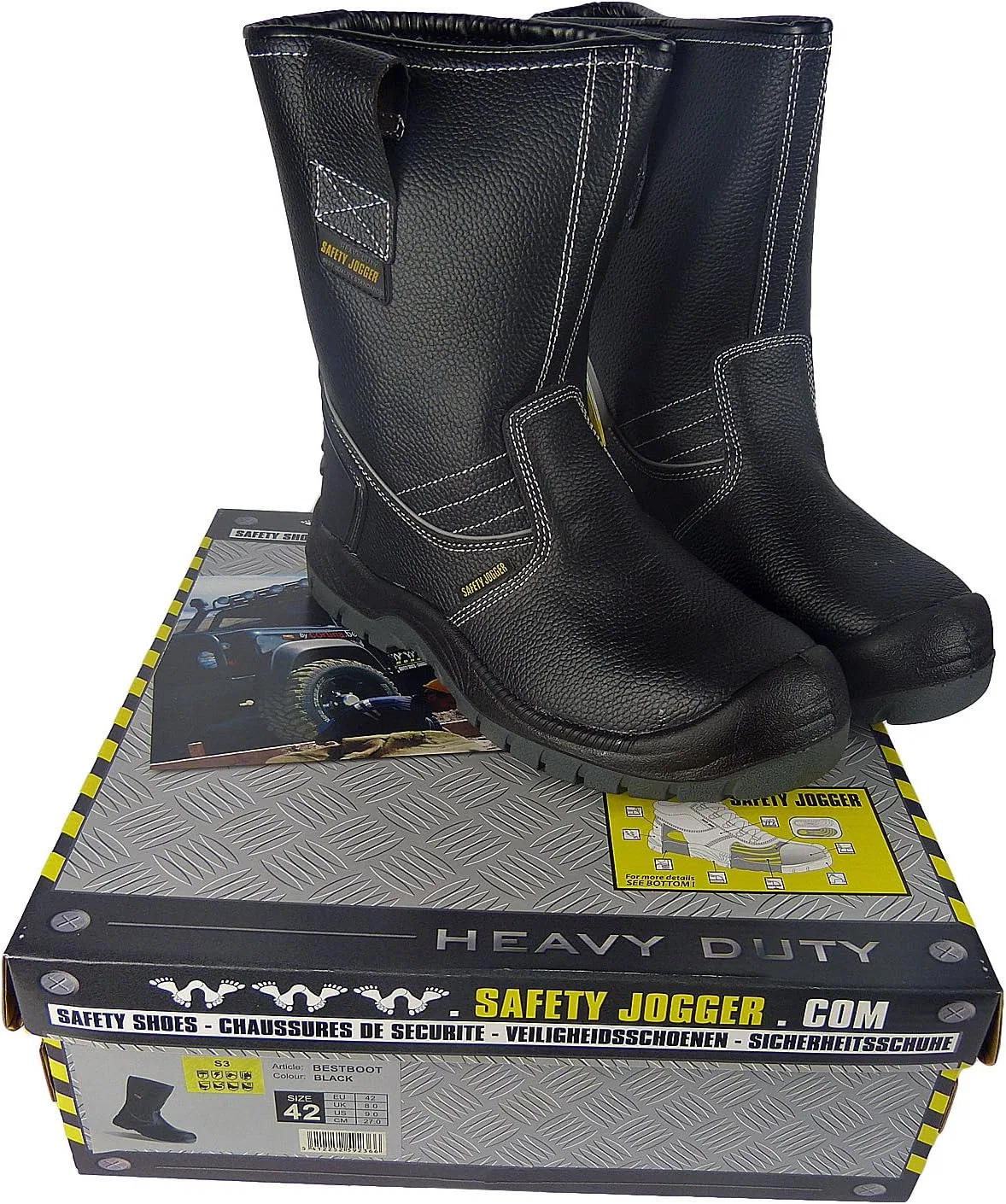 Защитные кроссовки для бега SafetyJogger 10036 Winter Box SAFETY JOGGER, Black — фото 4