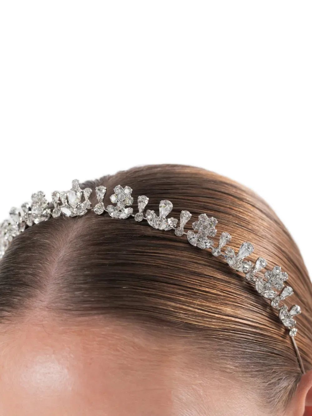 Тиара Anne с кристаллами Jennifer Behr, серебро — фото 3