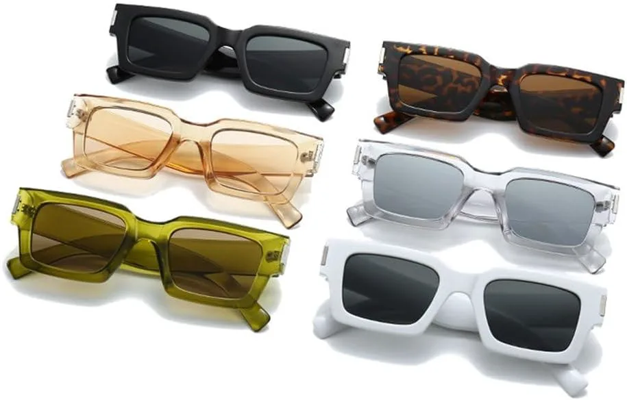 

Модные солнцезащитные очки для женщин, квадратные, оливково-зеленые, с защитой от УФ-излучения UV400, ретро, ​​модные солнцезащитные очки для мужчин SKFGNX, Champagne