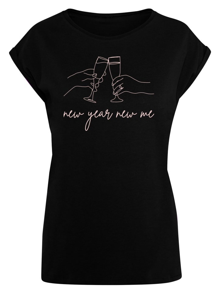 

F4NT4STIC Футболка «Новогодняя вечеринка, Новый год, новая я» в черном цвете, Черный, F4NT4STIC Футболка «Новогодняя вечеринка, Новый год, новая я» в черном цвете