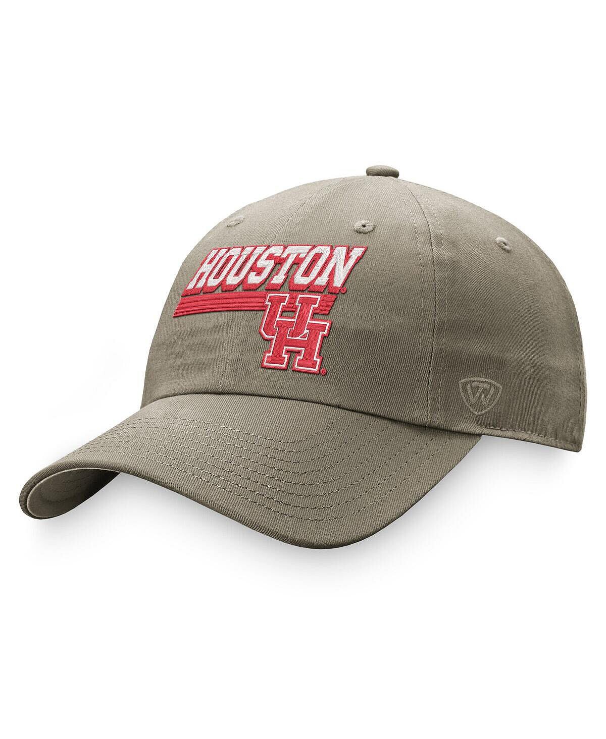 

Мужская регулируемая шляпа цвета хаки Houston Cougars Slice Top of the World