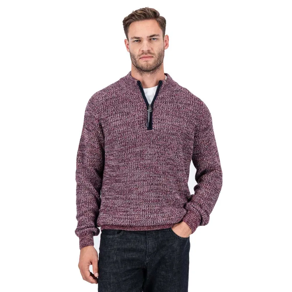 

Свитер Fynch Hatton 1409247 half zip, фиолетовый