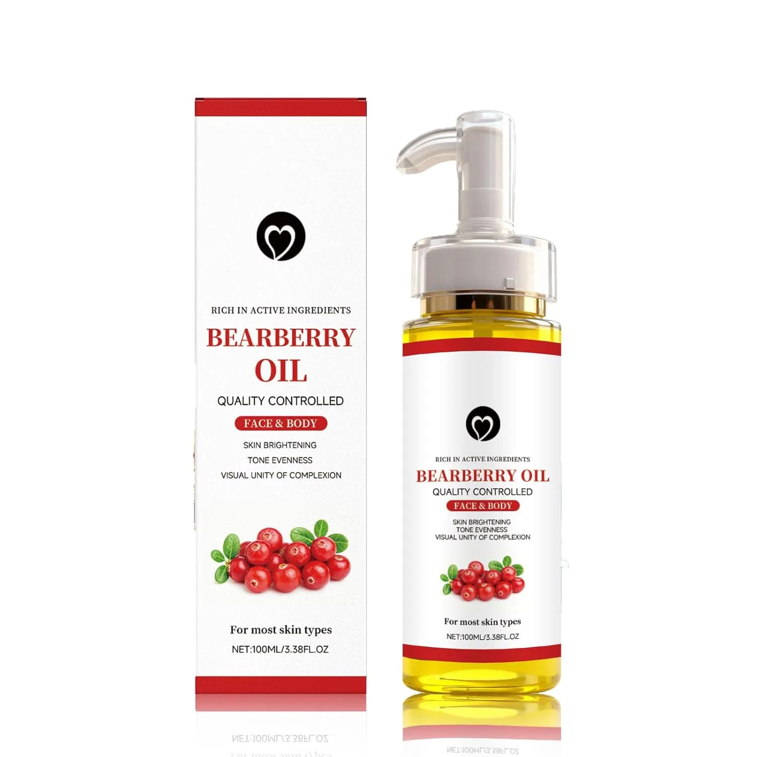 Масло для тела Bearberry Whitening для сияния кожи Generic, 1 Piece.
