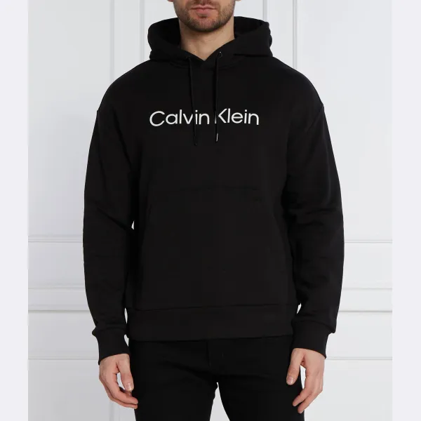 

Удобная толстовка с капюшоном с логотипом Hero Calvin Klein, черный