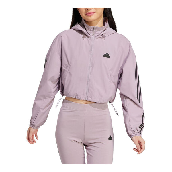 

Куртка future icons 3-stripes wind.rdy jacket 'purple black' Adidas, мультиколор