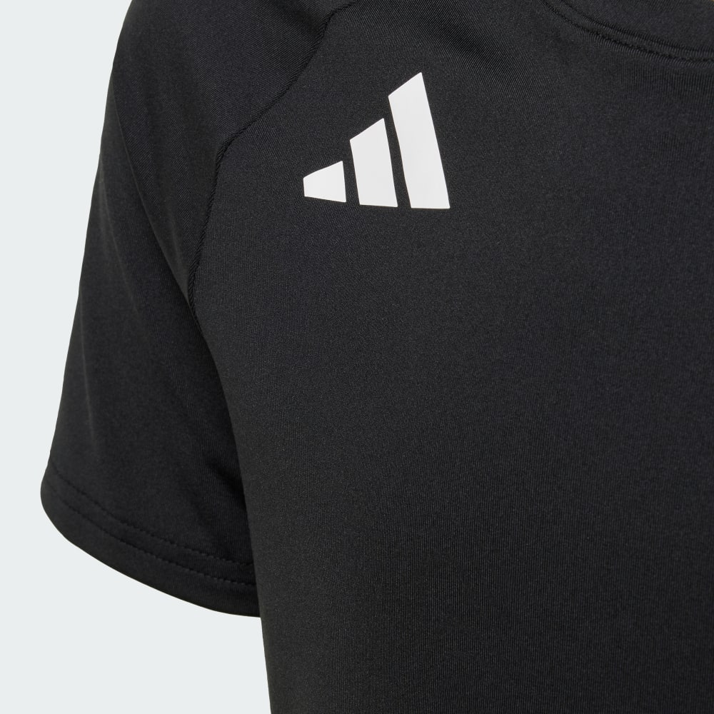 Джерси Adidas HILO Short Sleeve Volleyball Jersey Kids, черный — фото 4