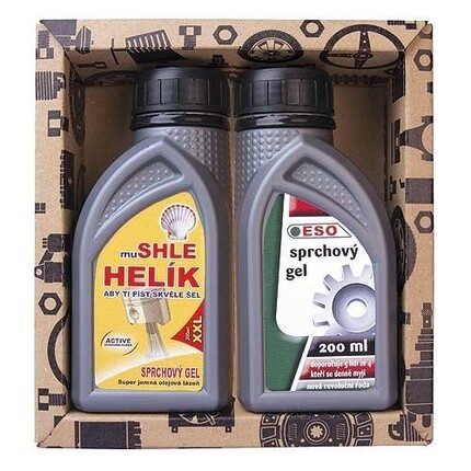 

Мужской подарочный набор из 2 гелей для душа по 250 мл — Helík + your Eso, Original Pure Natural, ручная работа — 2 шт. Bohemia Gifts & Cosmetics