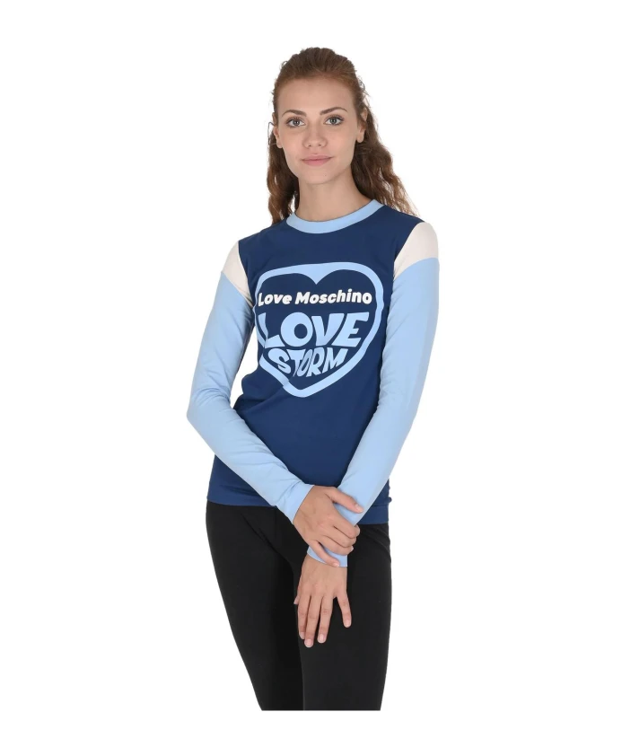 

Разноцветная рубашка с длинными рукавами Love Moschino, мультиколор