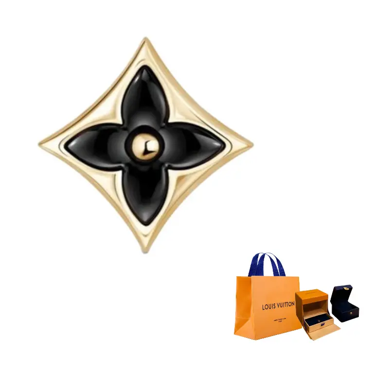 

LOUIS VUITTON Серьги-гвоздики Color Blossom Bb Star желтое золото и оникс