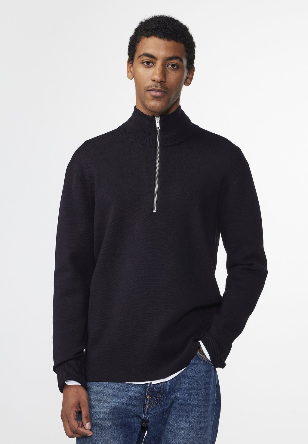 

Свитер Harald Half Zip NN.07, цвет navy blue