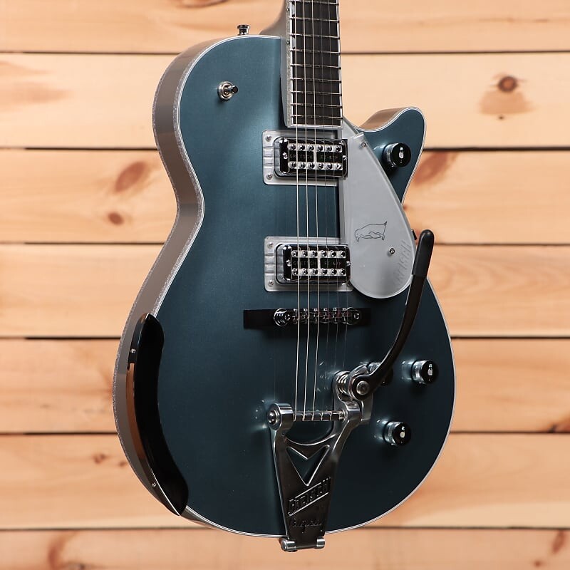 

Электрогитара Gretsch G6134T-140 LTD 140th Double Platinum Penguin - Two-Tone Stone Platinum/Pure Platinum - JT22124619 - PLEK'd