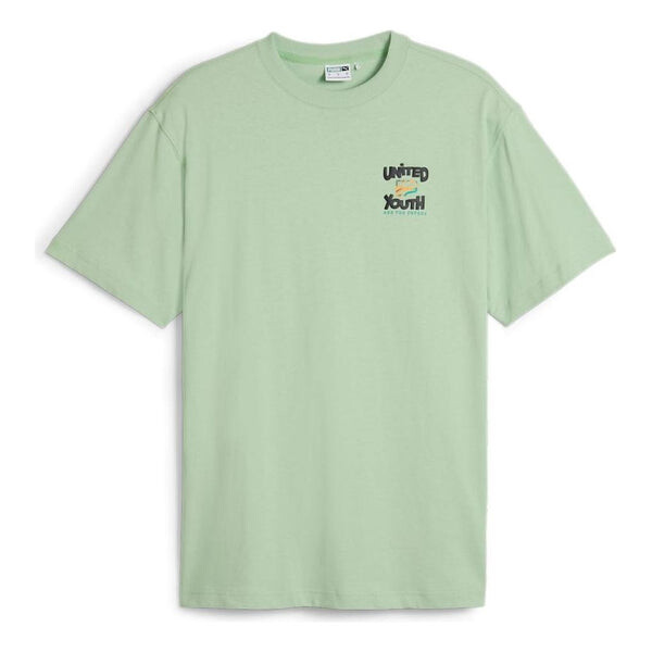 

Футболка downtown graphic t-shirt 'green' Puma, зеленый