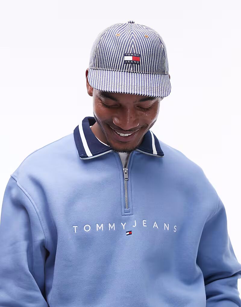 

Кепка Tommy Jeans Heritage в полоску темно-синего цвета