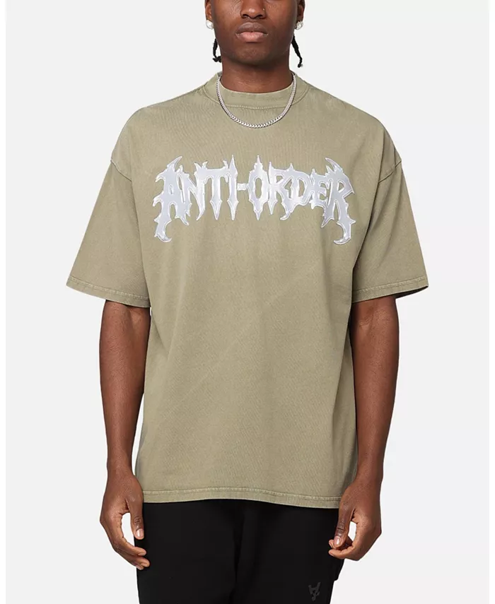 

Мужская футболка New Dawn с воротником-стойкой The Anti Order, загар/бежевый