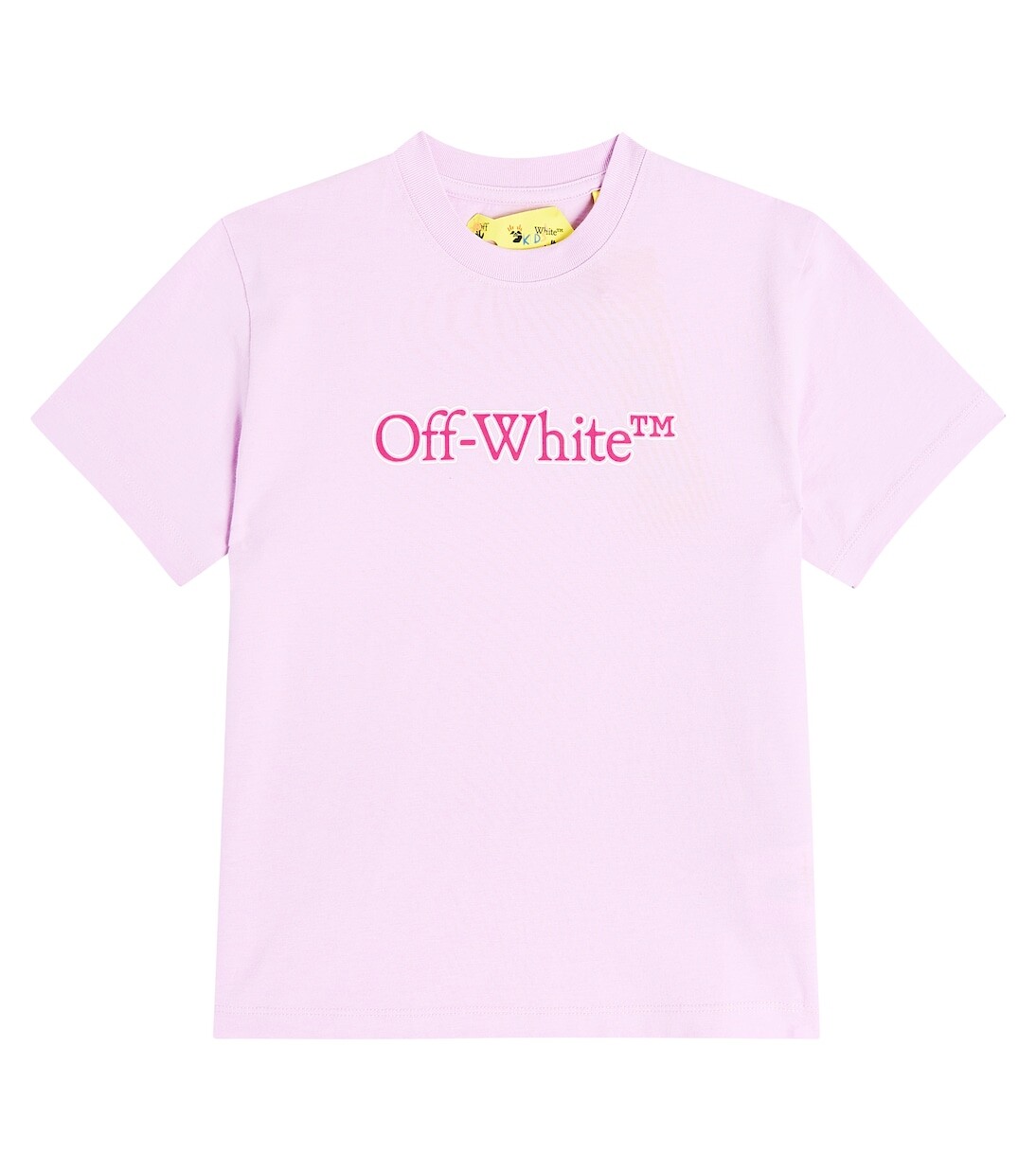 

Футболка из хлопкового джерси с логотипом Off-White Kids, фиолетовый