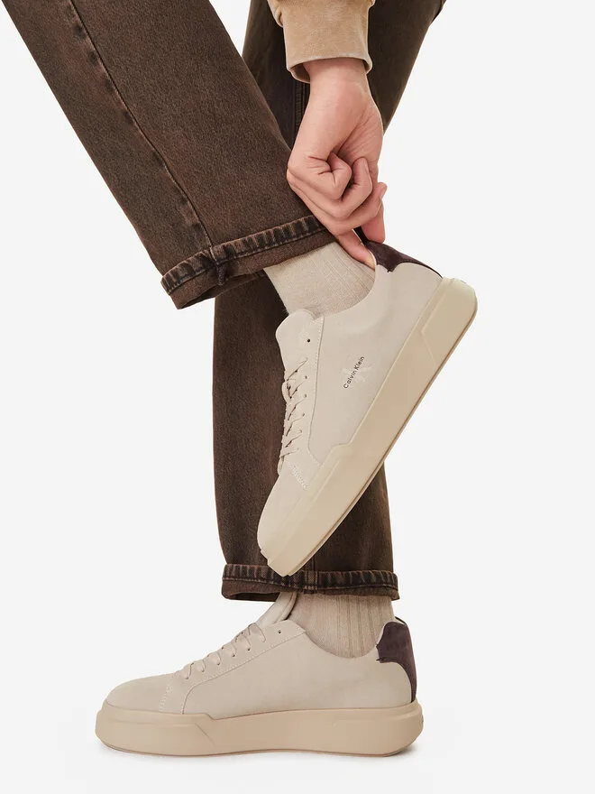 Calvin Klein Кроссовки Chunky Cupsole Laceup Su YM0YM01453 бежевые — фото 2
