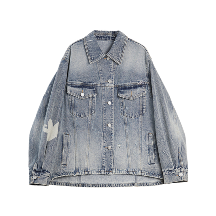 

ELLE Джинсовая куртка женская Denim Blue Moderate Straight Fit