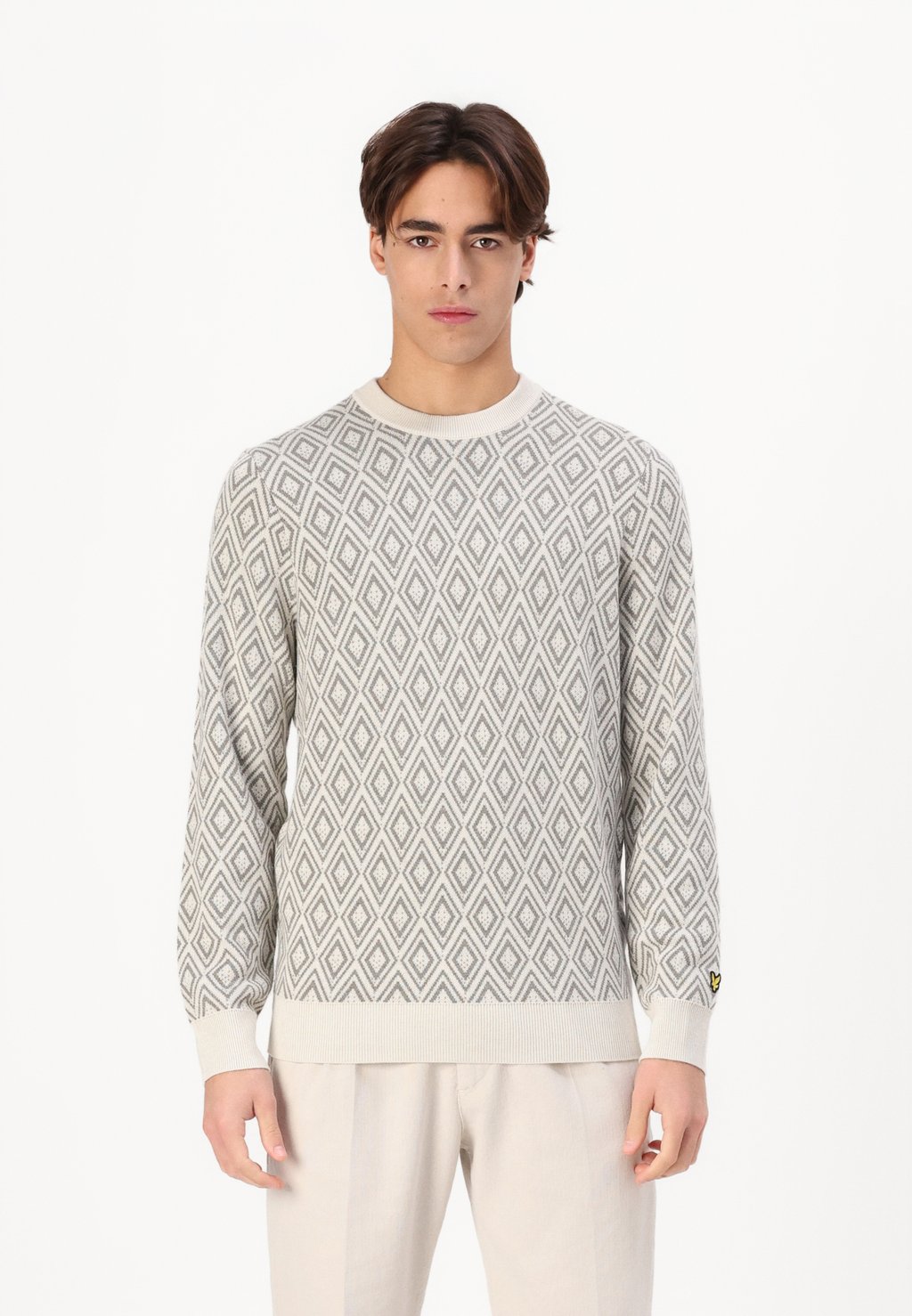 

Джемпер MONOGRAM INTARSIA Lyle & Scott, бежевый