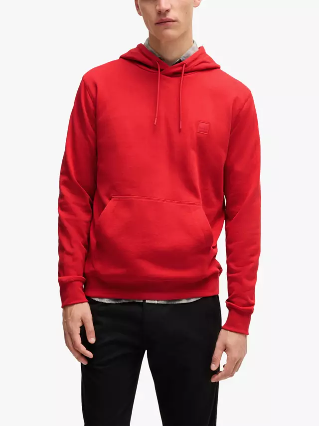 

Худи HUGO BOSS BOSS French Terry Cotton, цвет medium/red