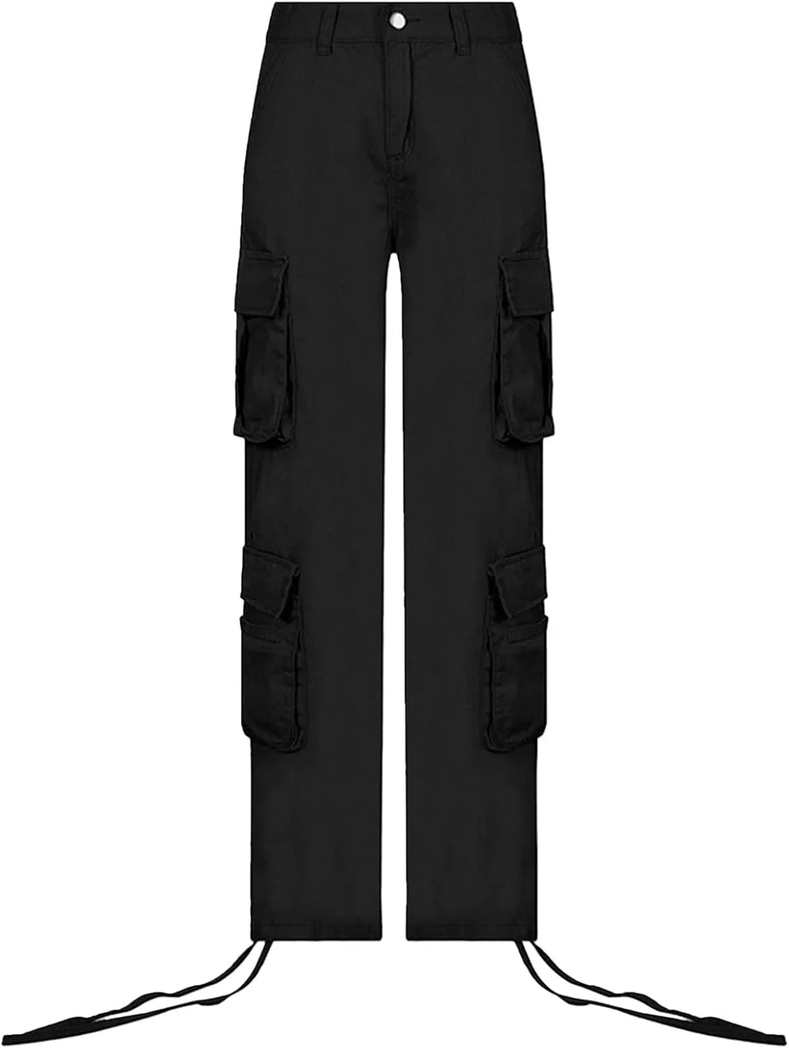Джинсы карго Women's Jeans Trendy Cargo Pants, Black — фото 3