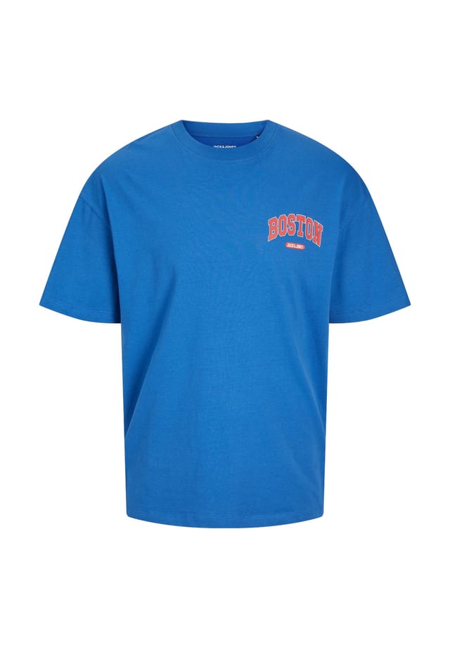

Футболка bradley varsity back tee рубашка с коротким рукавом Jack & Jones, синий